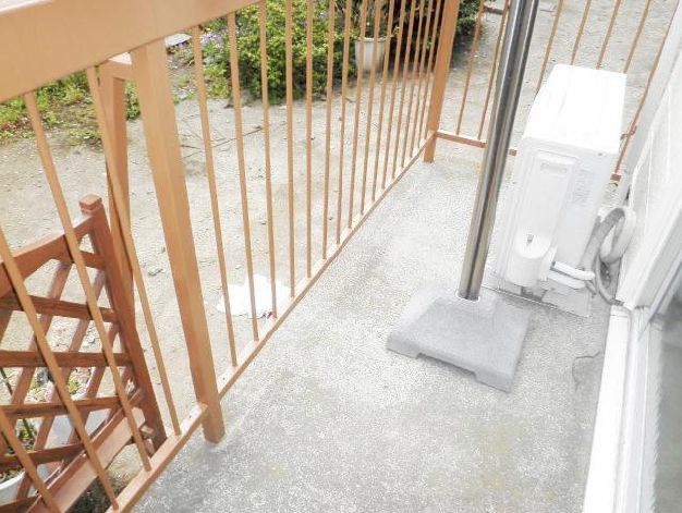 Balcony. Balcony with a day