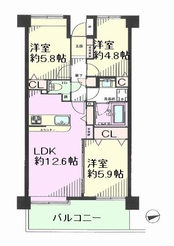 Floor plan. Renovation completed
