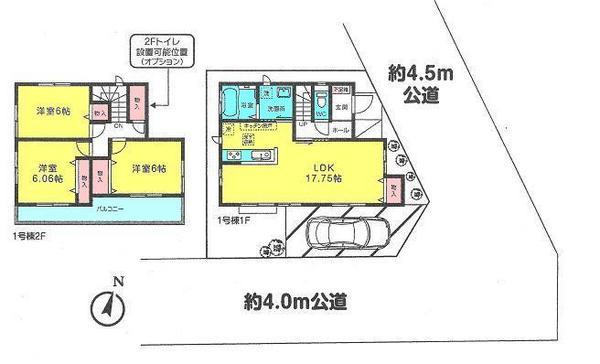 Floor plan. 22,900,000 yen, 3LDK, Land area 88.48 sq m , It is a building area of 89.08 sq m LDK is easy to use in the loose