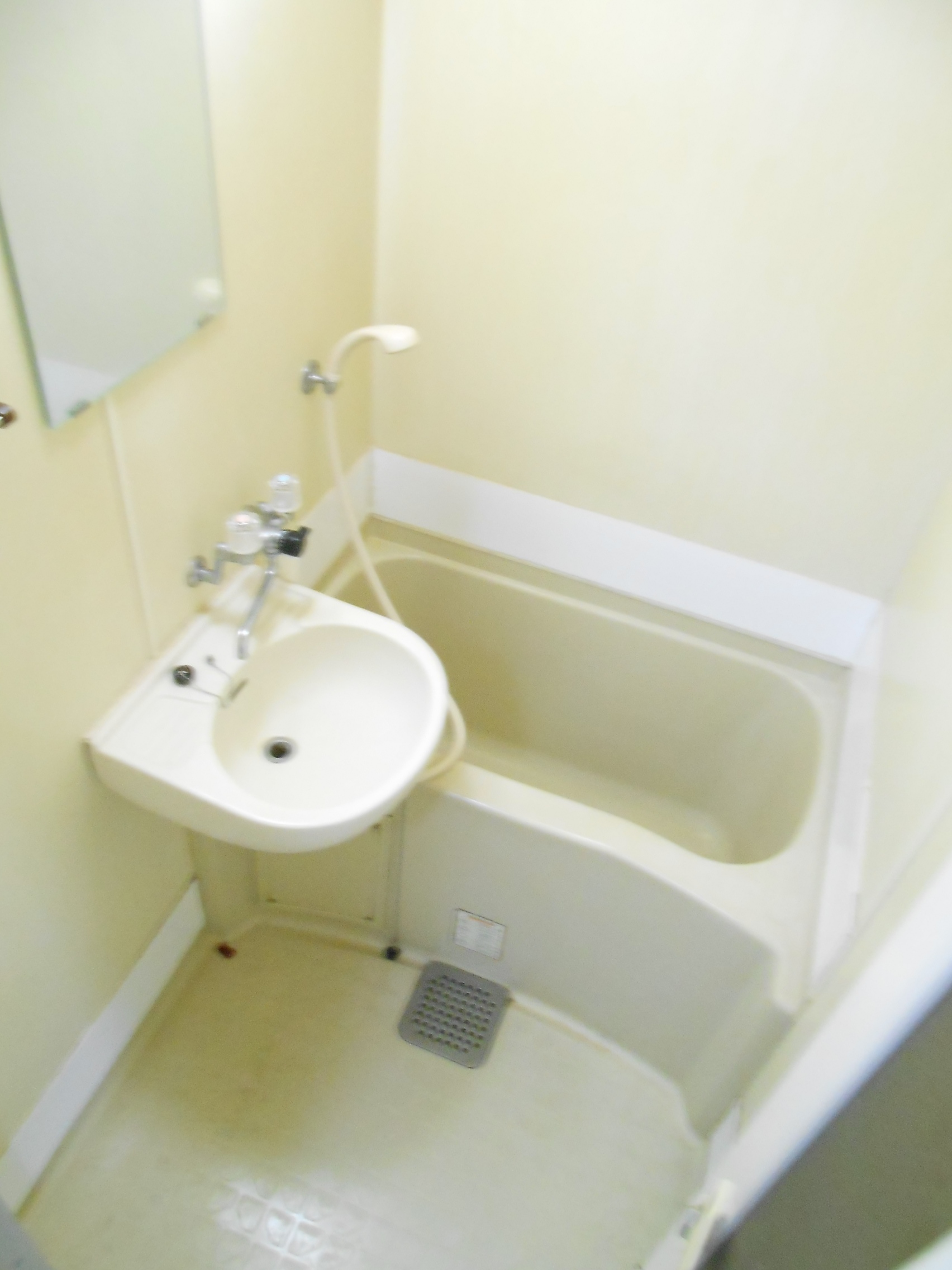 Bath. A clean bathroom