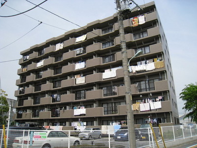Building appearance. Apartment along the Ayase