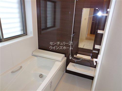 Bathroom. Comfortable tub sitz bath can enjoy