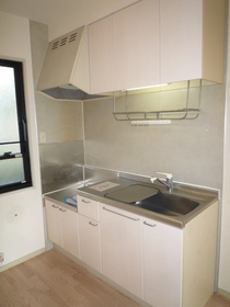 Kitchen. There is a window in the kitchen