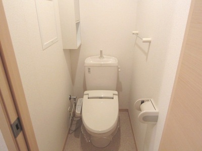 Toilet. Warm water cleaning toilet seat with