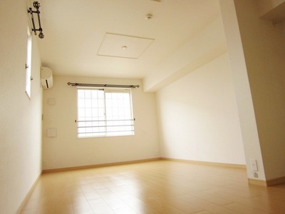 Living and room. Living room with large windows