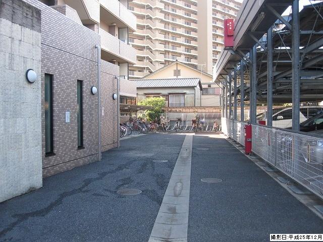 Parking lot. Common areas