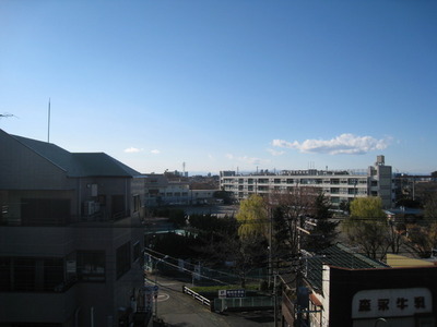 View. Enjoy the view from the fifth floor of the top floor