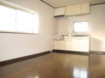 Living and room. Easy to move the kitchen space