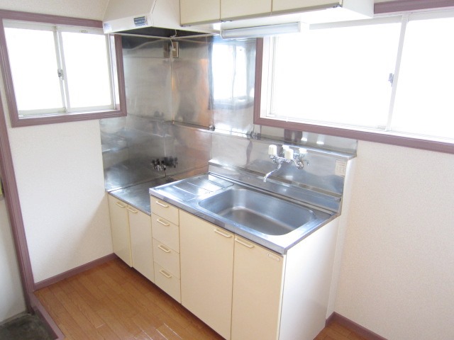 Kitchen. Small window a lot of kitchen