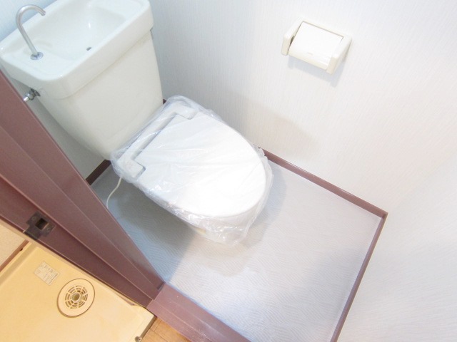 Toilet. Of course, bus toilet by