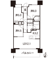 Floor: 3LDK + WIC, the occupied area: 68.02 sq m, Price: 45,800,000 yen, now on sale