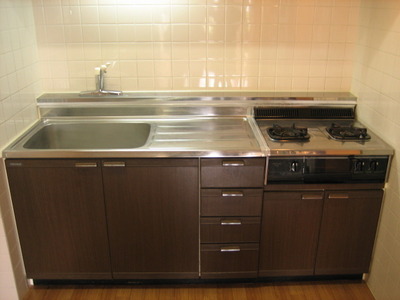 Kitchen. System kitchen gas stove 2 groups