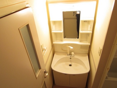 Washroom. Shampoo dresser with