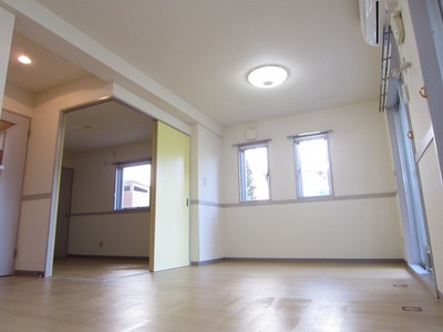 Living and room. Bright living room facing the balcony