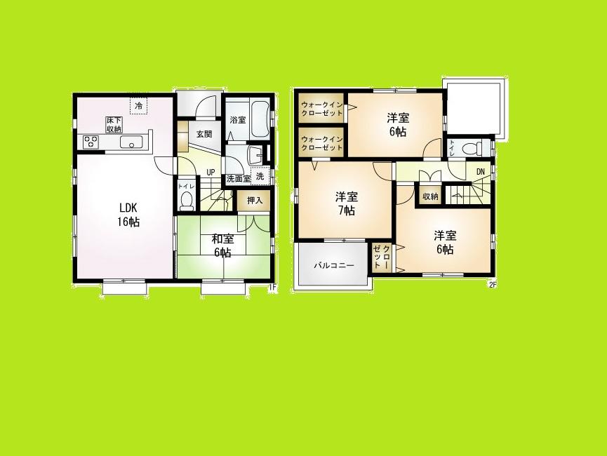 Floor plan. (1), Price 32,800,000 yen, 4LDK, Land area 114.14 sq m , Building area 97.29 sq m
