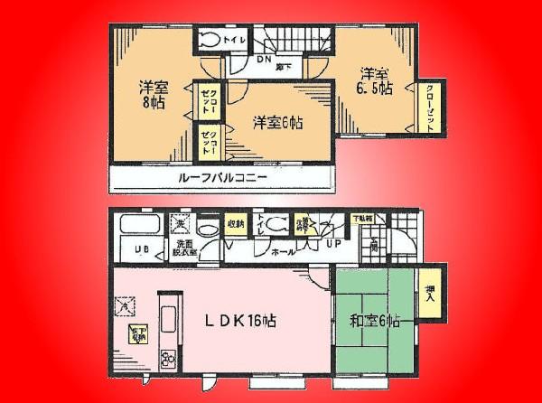 Floor plan. 28.8 million yen, 4LDK, Land area 202.1 sq m , Building area 99.36 sq m