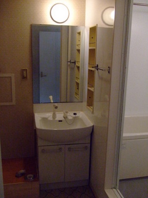 Washroom. Pat is also Dressing busy morning with a shampoo dresser I