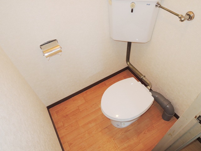 Toilet. Of course, bus toilet by