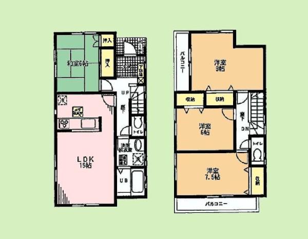 Floor plan. 25,800,000 yen, 4LDK, Land area 117.78 sq m , Building area 103.5 sq m