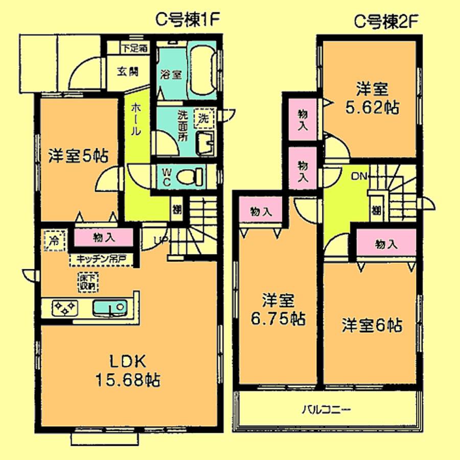 Floor plan. 29,800,000 yen, 4LDK, Land area 100.27 sq m , Building area 93.36 sq m located view in addition to this, It will be provided by the hope of design books, such as layout.