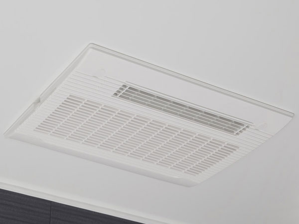 Bathing-wash room.  [Bathroom heating ventilation dryer] In bathroom, Installing a bathroom heating ventilation dryer, which can be a rainy day also dry the laundry.
