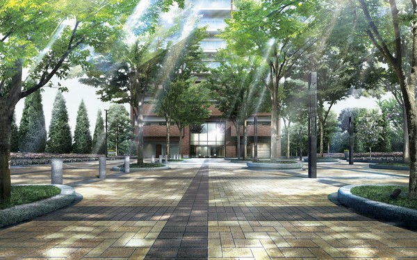 Other. Approach Garden Rendering ※ Rendering of the web is one that caused draw based on the drawings, In fact a slightly different