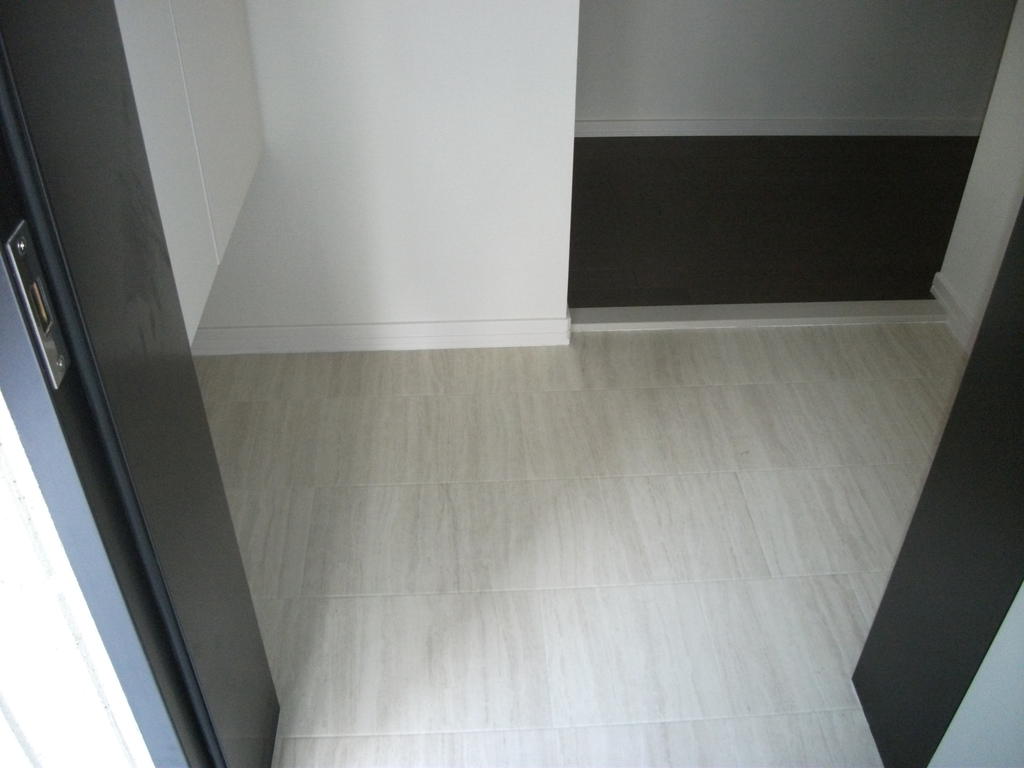 Entrance. Entrance with a shoe box.