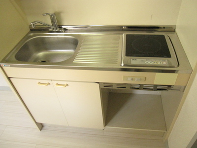 Kitchen. Cleaning Easy in IH cooking heater