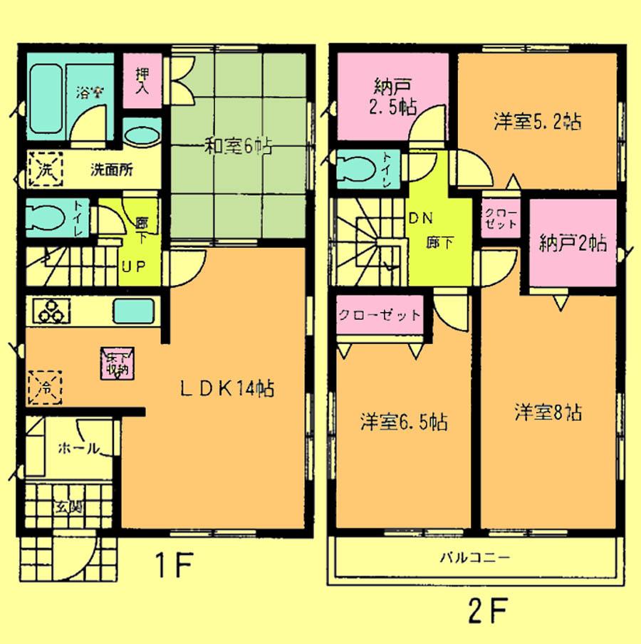 Floor plan. 20.8 million yen, 4LDK + 2S (storeroom), Land area 105.13 sq m , Building area 96.79 sq m located view in addition to this, It will be provided by the hope of design books, such as layout.