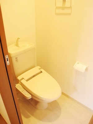 Toilet. Unexpectedly happy bidet with