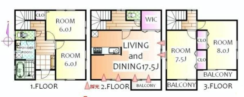 Floor plan. 26,800,000 yen, 4LDK, Land area 111.2 sq m , Building area 110.9 sq m