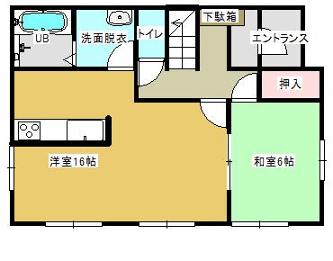 Floor plan. (1 Building first floor), Price 28.8 million yen, 4LDK, Land area 168.35 sq m , Building area 105.99 sq m