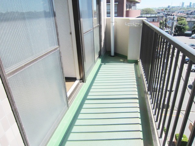 Balcony. South-facing bright balcony