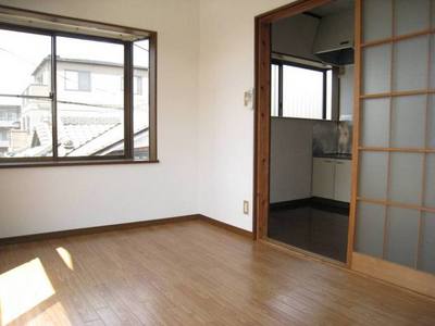 Living and room. Good day with a large bay window