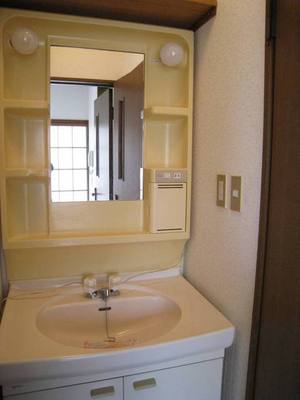 Washroom. Functional wash basin