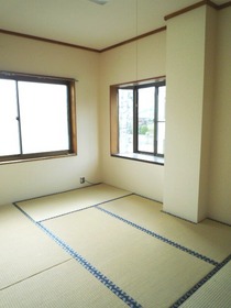 Living and room. Windows are many bright Japanese-style room
