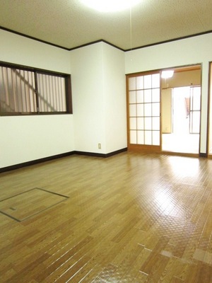 Living and room. Large dining kitchen