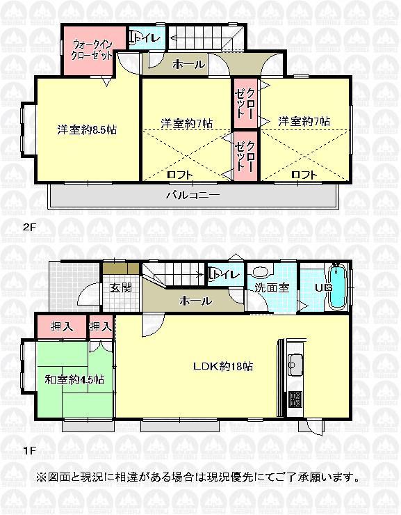 Floor plan. 33,800,000 yen, 4LDK, Land area 178.45 sq m , Building area 109.15 sq m floor plan