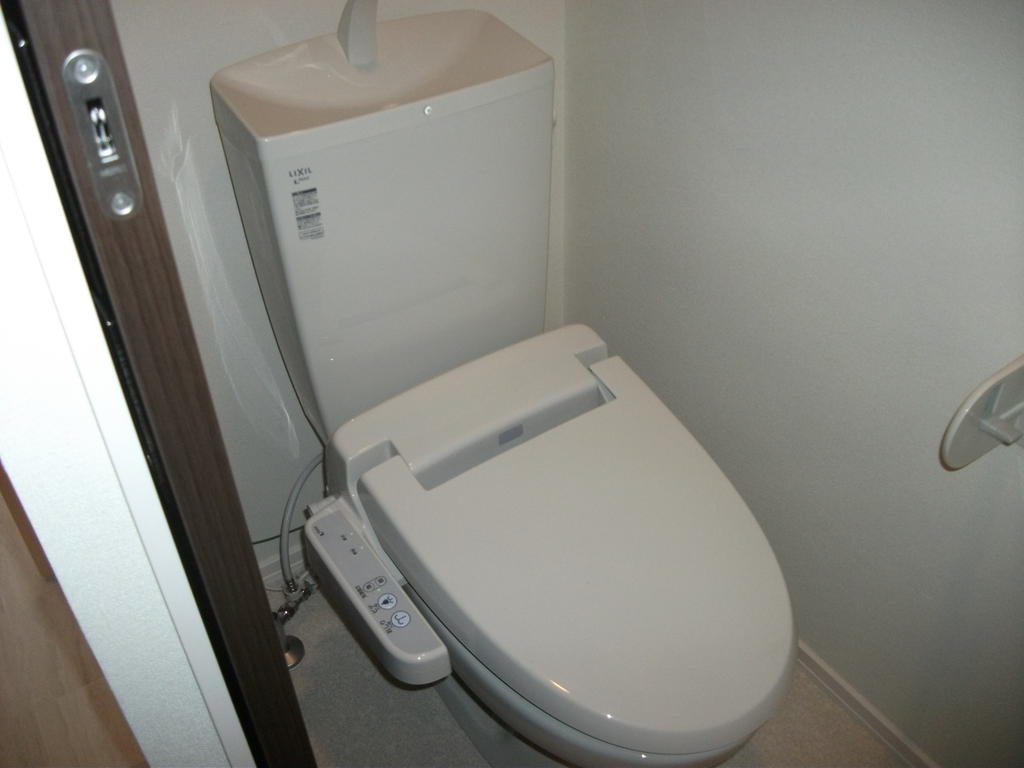 Toilet. Toilet with warm water washing toilet seat.