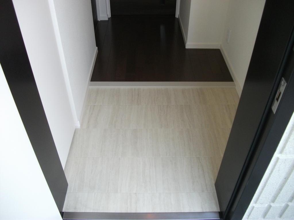 Entrance. Entrance with a shoe box.