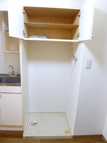 Other Equipment. There housed on top of the washing machine storage