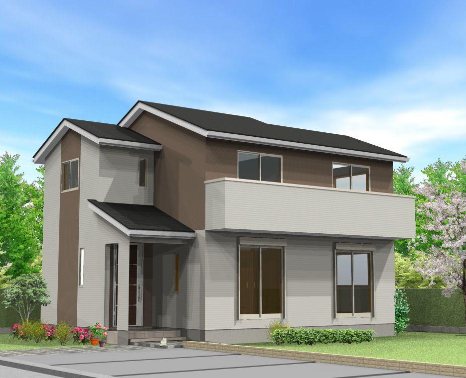 Building plan example (Perth ・ appearance). Building plan example ( Issue land) Building Price      Ten thousand yen, Building area   100 sq m