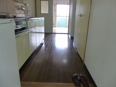 Other room space. Kitchen around space