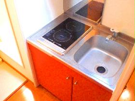 Kitchen. Since the electric stove is also safe for the first time living alone.