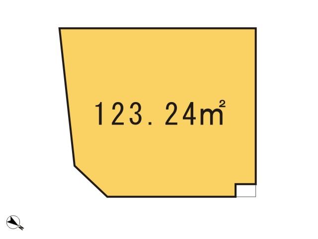 Compartment figure. Land price 13 million yen, Land area 123.24 sq m compartment view