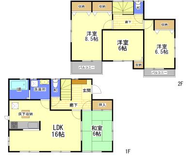 Floor plan. All six buildings, Over which it was imposing completed!