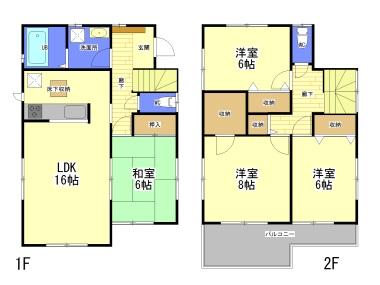 Floor plan. All six buildings, Over which it was imposing completed!