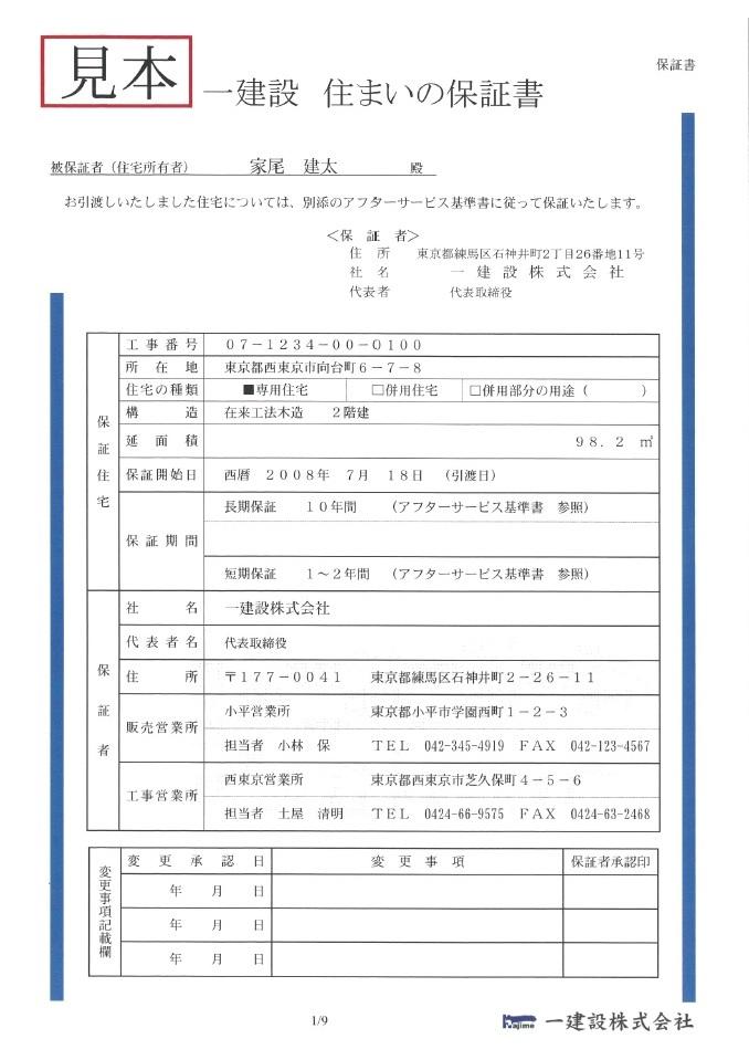 Other. <Guarantee of sample>