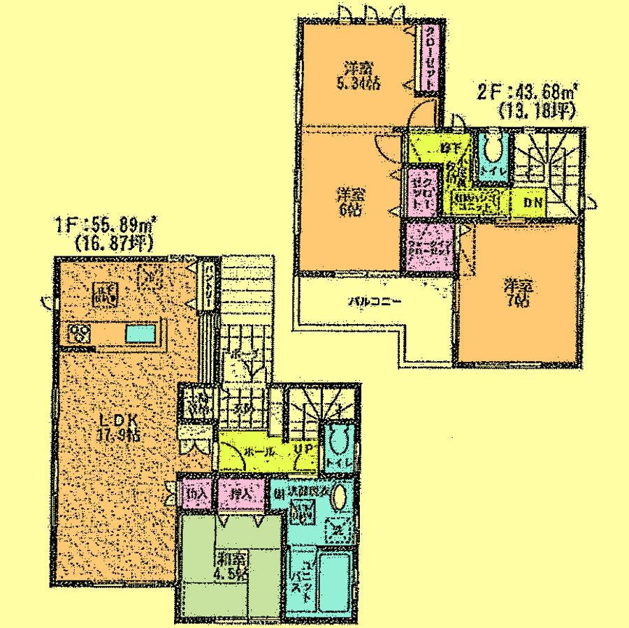Floor plan. 25,800,000 yen, 4LDK, Land area 112.4 sq m , Building area 99.57 sq m located view in addition to this, It will be provided by the hope of design books, such as layout.