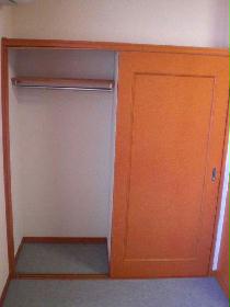 Receipt. The large capacity of the closet available pole and shelves.